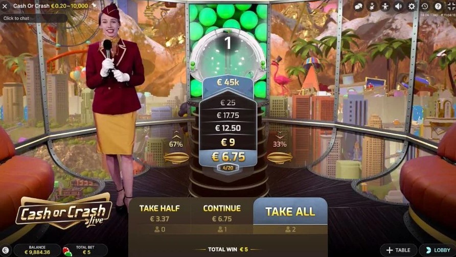 Cash or Crash Game