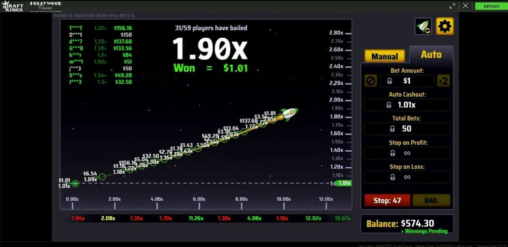 Estrategia Draftkings Rocket